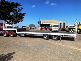 1985 Krueger 40ft Bogie Dropdeck Trailer