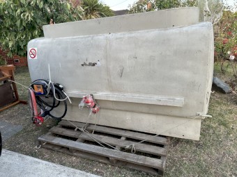 Diesel tank with 24v pump