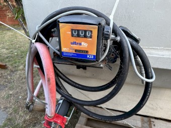 Diesel tank with 24v pump