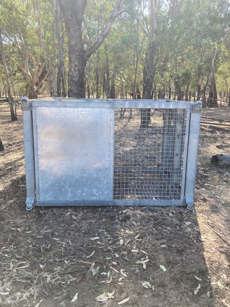 GALVANISED GOODS HOIST CAGE