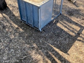 GALVANISED GOODS HOIST CAGE