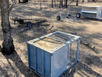 GALVANISED GOODS HOIST CAGE