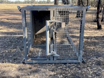 GALVANISED GOODS HOIST CAGE