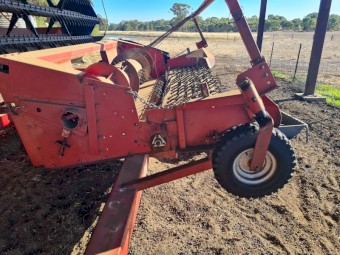 Case IH 1015 Canola Front with Trailer