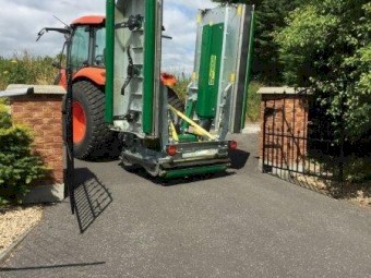 Late model 2018 Major Swift MJ70-410 PTO Winged Tow Behind Slasher/Mower