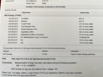 Clover Silage 475kg Rolls