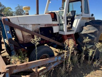 Case 1370 with heavy duty scrub rake 