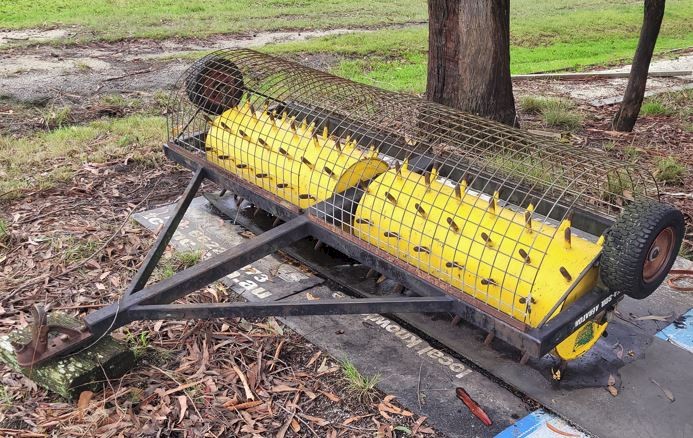 Aerator Farm Tow behind vehicle Prickler Double Drum by Elkco Engineering 