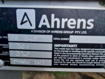 2017 Ahrens 30 Tonne Field Bin