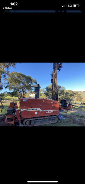 Drill rig, Ditch Witch JT2720
