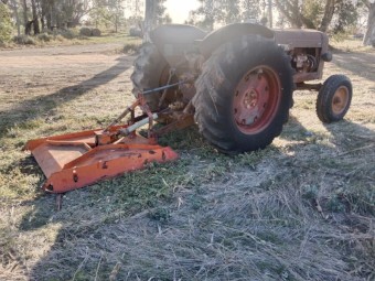 Fordson major tractor and slasher