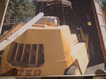 Narrow Aisle model, 1995 Hyster S155XL  Forklift (Solid Cushion Tires), Serial No B024D03605S, Unit No 100251