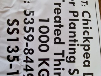 PBA Seamer Desi Chickpea 6 Tonne