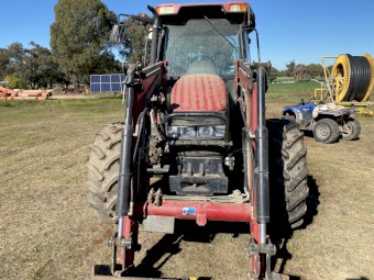 2008 Case 1100u Tractor and Challenge Loader