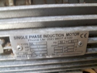 5 HP 1400 Rpm induction single Phase electric motor