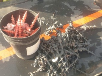 Used Hay Caps x 30 for 8x4 bales