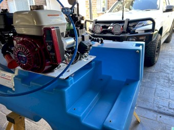 QR200 - L shape 200L remote retractable reel