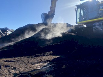 Organic screened fogo soil conditioner