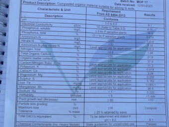 Organic screened fogo soil conditioner
