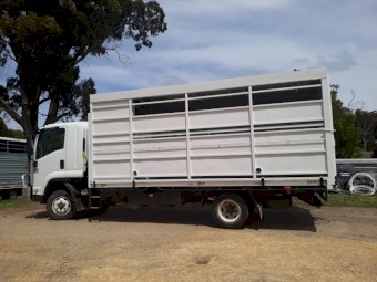 2009 Isuzu FRR 600 Cattle/Horse Truck