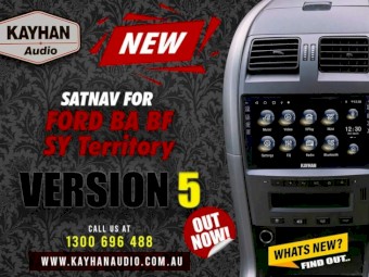 Car Stereo with SatNav for Ford BA/BF/TERRITORY VERSION 5 | 9.6″ inch
