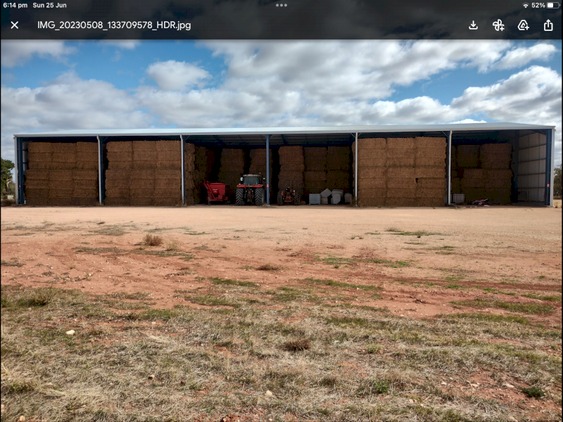 75mt Barley Hay 650-700kg 8x4x3 Bales