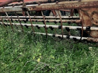 Old IH A21-3 rollarbar rake