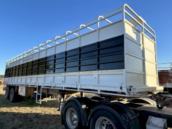 1980 Haulmark Trailer 40ft Single Deck Cattle Crate