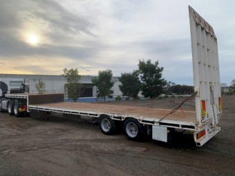 Bogie dropdeck on airbag