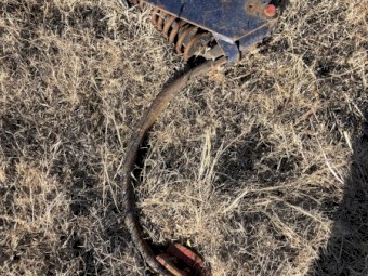 Morris chisel plough tyne holders, springs, sundry parts