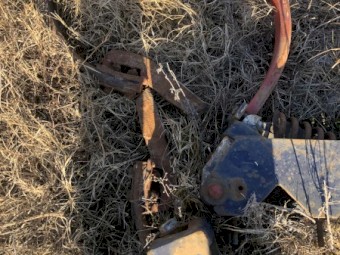 Morris chisel plough tyne holders, springs, sundry parts