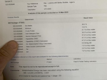 58mt Lucerne Hay Barley Straw Mix (Inglis Island) 22/23 Season