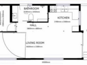 Towable Modular Home - Expandable 2 bedrooms - On or Off-Grid