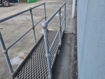 Emergency Staircase galvanized steel .