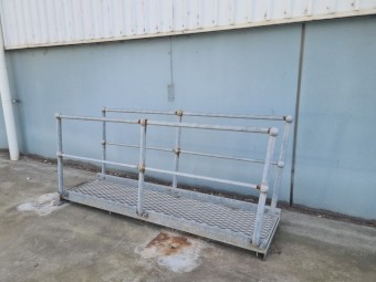 Emergency Staircase galvanized steel .