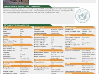 500mt Vetch Hay 8x4x3 Bales