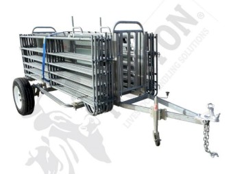 Norton Portable sheep yards on trailer