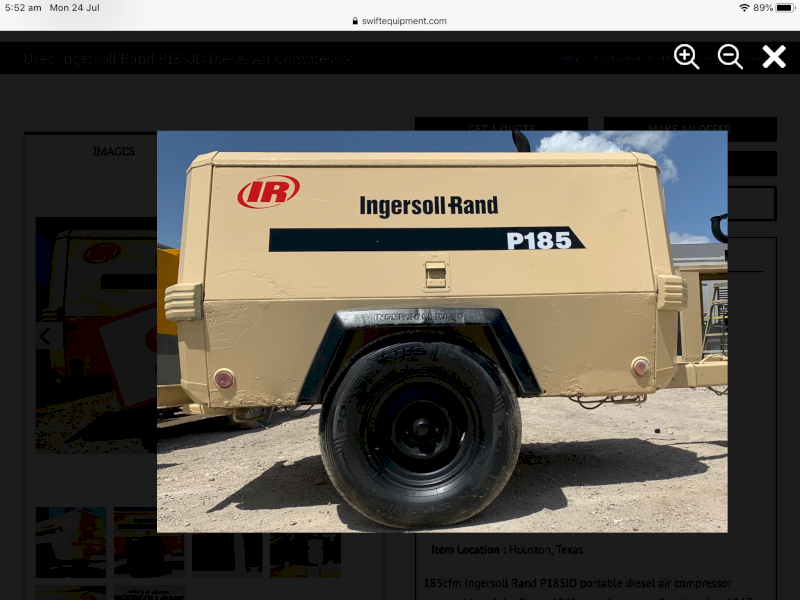 WANTED 1996 Ingersol Rand Air Compressor going or not!