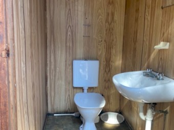 Portable building, Kitchenette, toilet (F & M), shower, urinal,