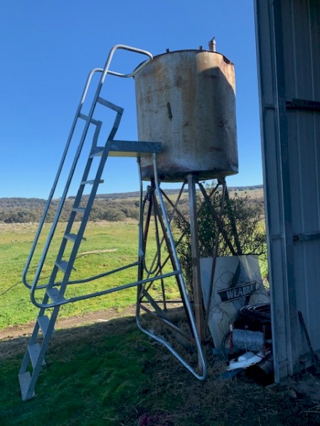 Diesel Tank and OH&S Ladder