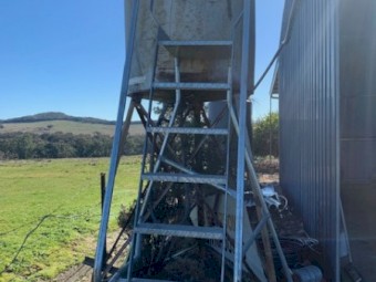 Diesel Tank and OH&S Ladder