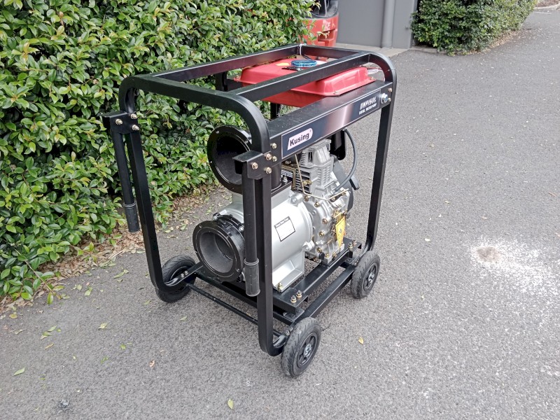 Kusing 6 Inch Diesel Water Transfer Pump – E-start 12L tank