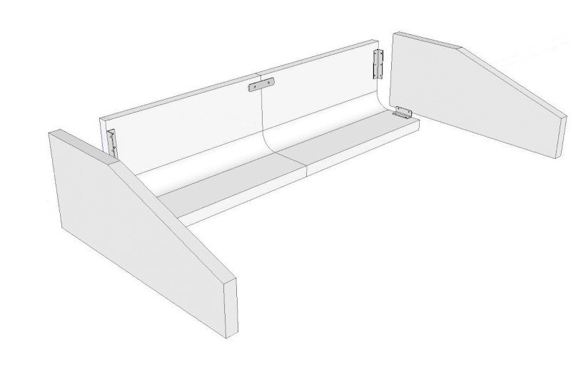 Truck loading ramp 1200mm high x 4800mm wide