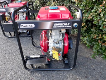 Kusing 1.5” Diesel High-Pressure Cast-Iron Water Pump E-start 12L tank