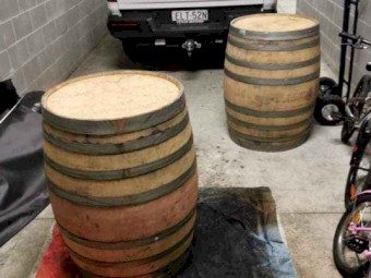 225L Refurbished Wine Barrels