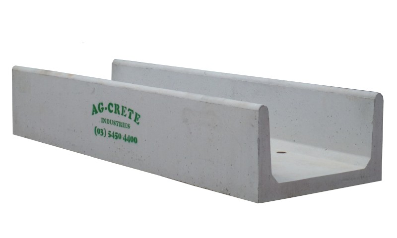 Concrete Feed Troughs 1m wide x 3m long for Cattle Feedlots AG-CRETE