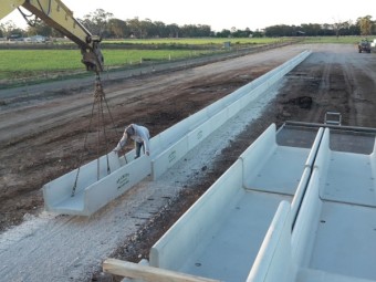 Concrete Feed Troughs 1m wide x 3m long for Cattle Feedlots AG-CRETE
