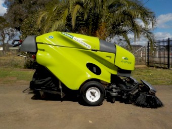 Tennant Green Machine 414S2D Diesel Walk Behind Vacuum Sweeper