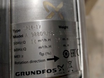 Grundfos SP14-17 bore pump, NEW, cables, and controller