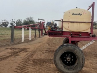1500ltr Croplands Brumby Windrower Sprayer